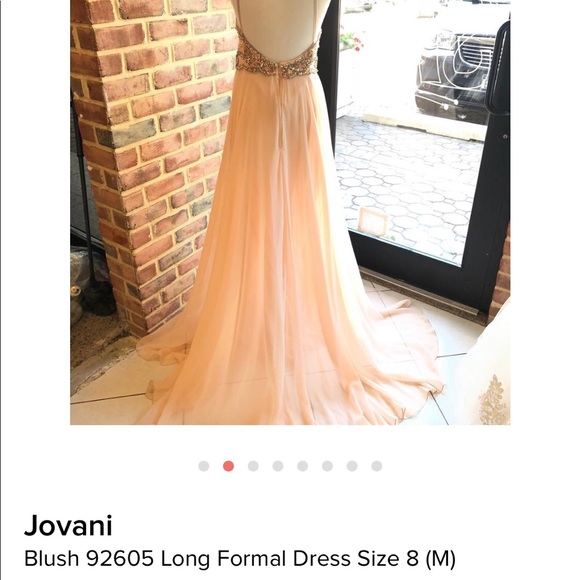 Jovani Beaded Halter Dress - Picture 5 of 7